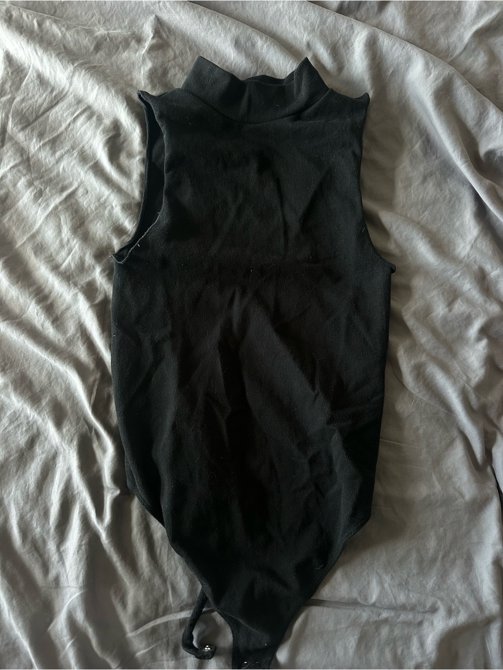 Good American Black mock neck bodysuit - Picture 2 of 5